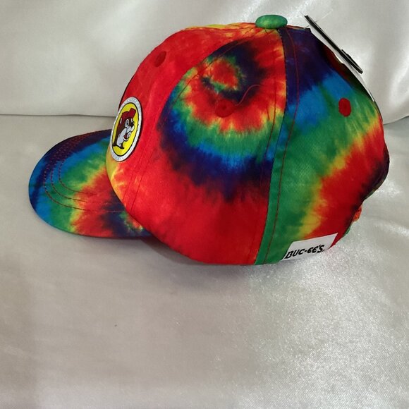 Infant  Tie-Dye Buc-ees Adjustable Baseball Cap With Peace Heart Beaver Embroid - Picture 2 of 4